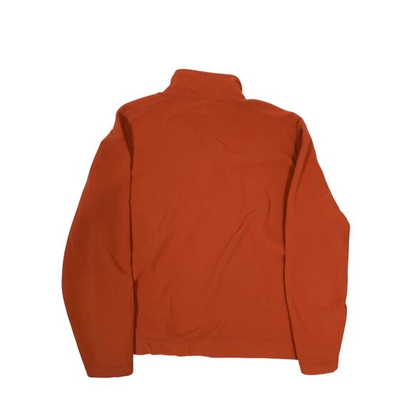 GAP Men’s Large Quarter Zip Fleece Pullover Orange Fall Casual Warm Sweatshirt - Picture 3 of 4